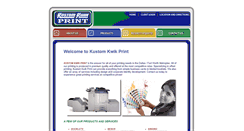 Desktop Screenshot of kustomkwikprint.com