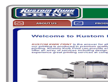 Tablet Screenshot of kustomkwikprint.com